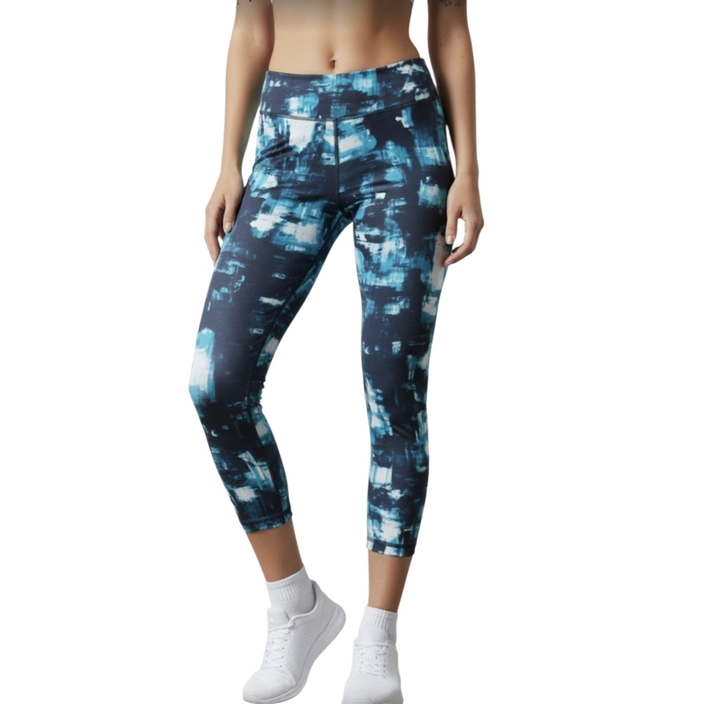 Citrus active abstract Blue leggings, yoga,sport,size S